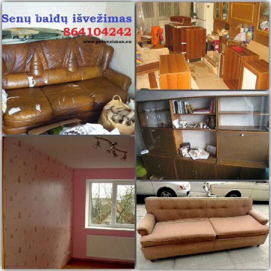 Krovinių pervežimas Senų baldų išvežimas,Šiauliai - nuotraukos Nr. 11