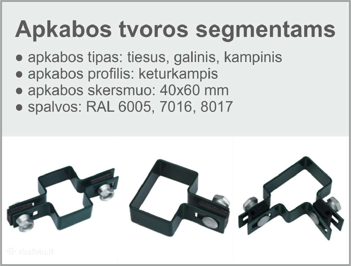 Segmentai, stulpai, apkabos tvoroms - nuotraukos Nr. 4