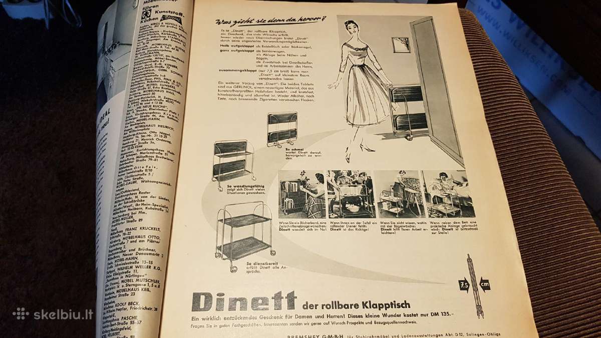 Vintažiniai serviravimo staliukai "Dinett" - nuotraukos Nr. 4