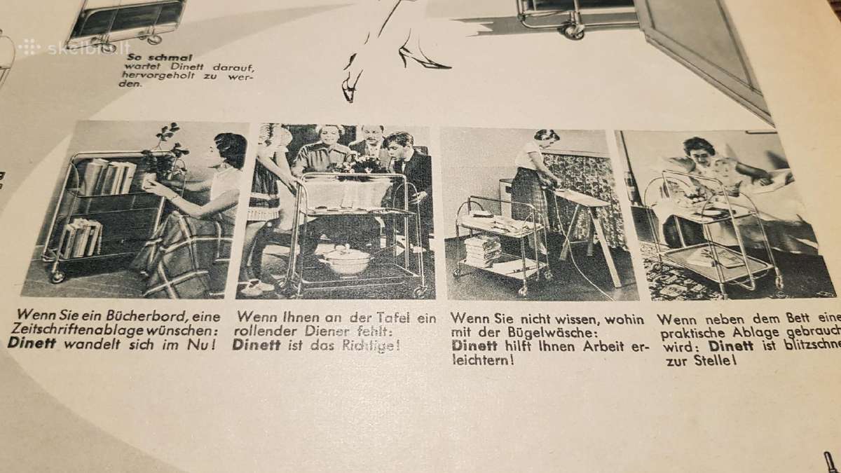 Vintažiniai serviravimo staliukai "Dinett" - nuotraukos Nr. 14