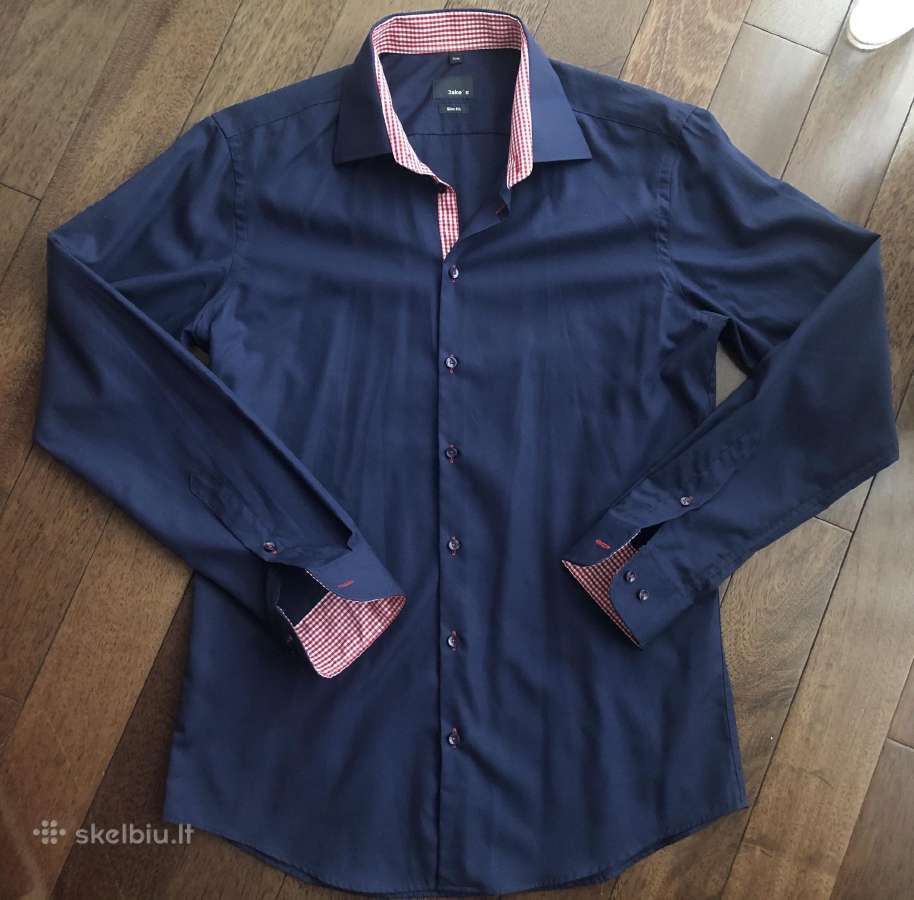 Jake*s nauji (luxury) melyni marskiniai 39/40