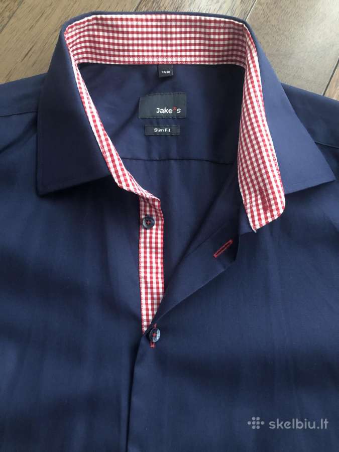 Jake*s nauji (luxury) melyni marskiniai 39/40 - nuotraukos Nr. 3