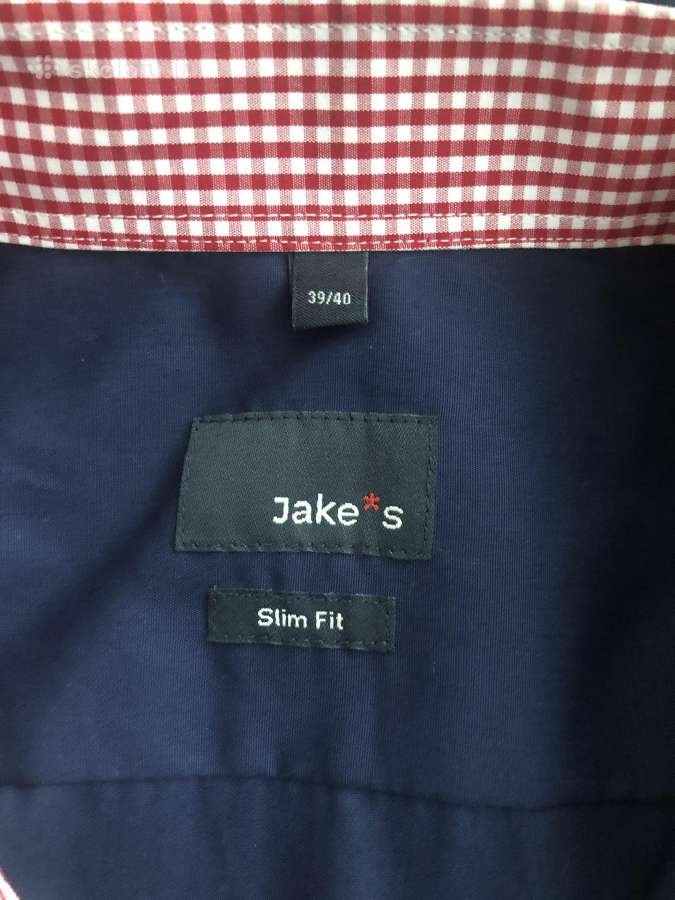 Jake*s nauji (luxury) melyni marskiniai 39/40 - nuotraukos Nr. 4