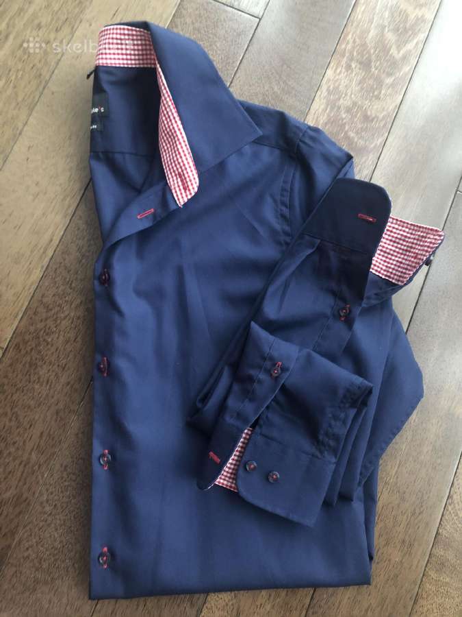 Jake*s nauji (luxury) melyni marskiniai 39/40 - nuotraukos Nr. 5