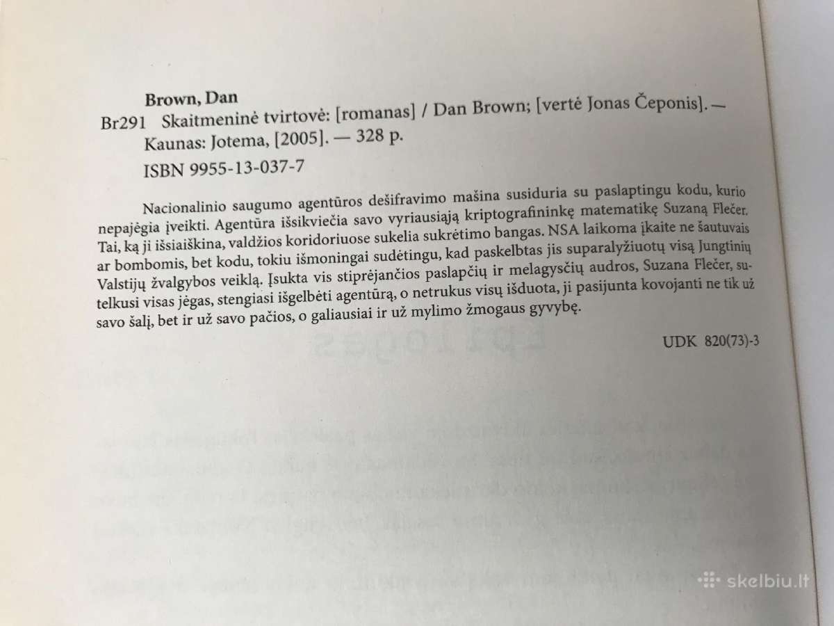 Dan Brown “Skaitmenine tvirtove - nuotraukos Nr. 6