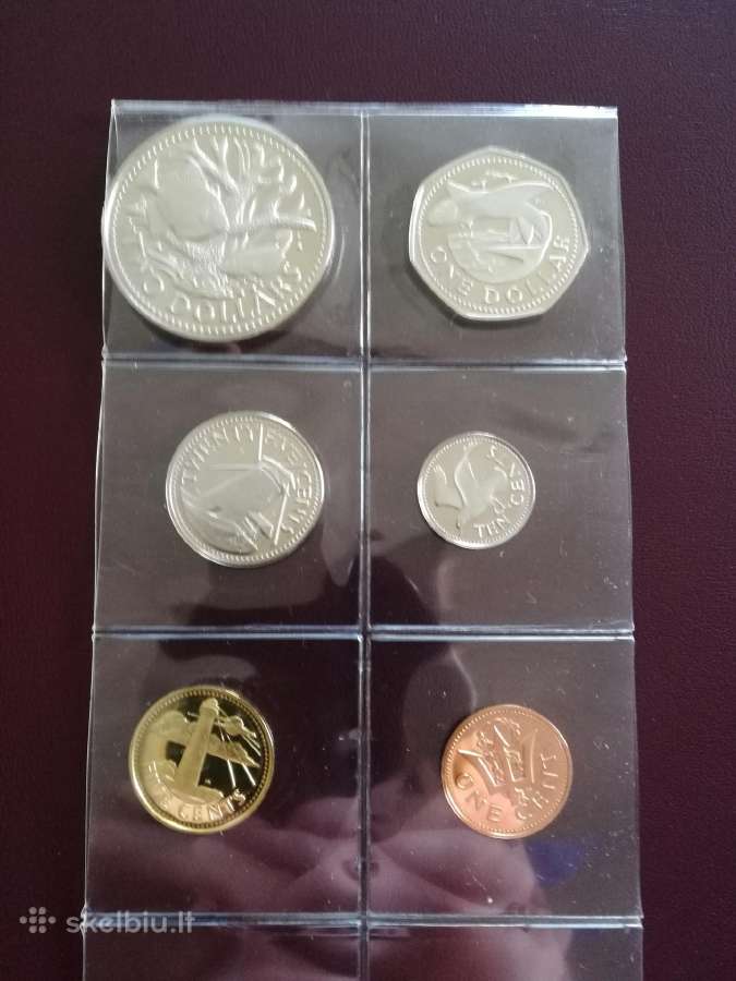 Barbadoso monetu rinkinys 1973 Proof