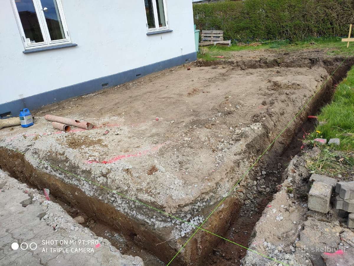 Mini ekskavatoriaus nuoma su operatoriumi - nuotraukos Nr. 7