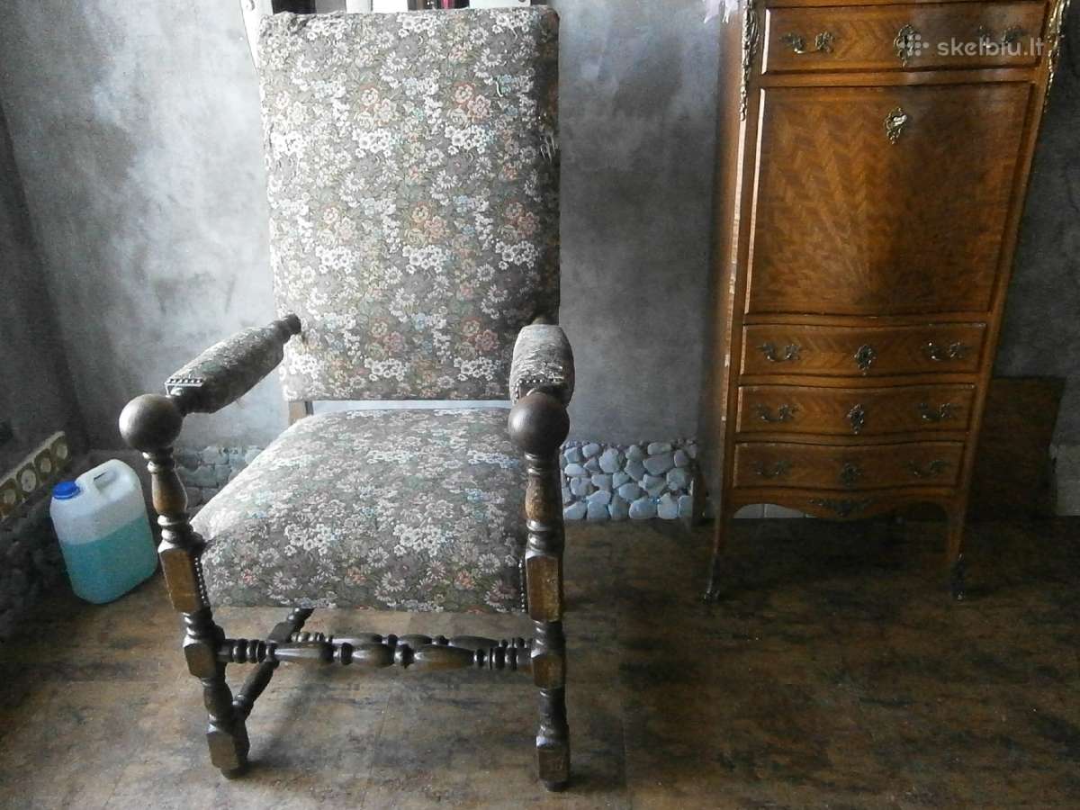 Ąžuoliniai krėslai, ąžuolo stalas - nuotraukos Nr. 4