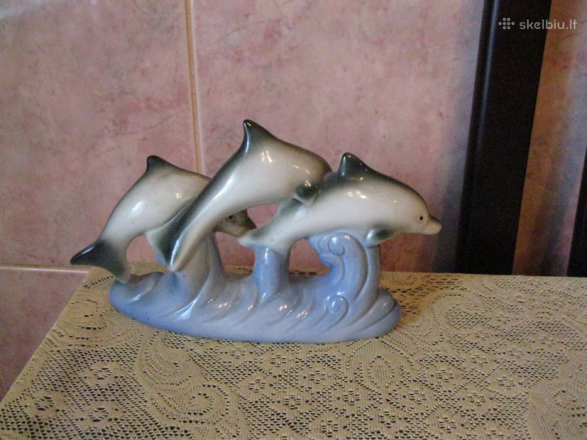 Porceliano Statulele - Delfinai.zr. Foto. - nuotraukos Nr. 4