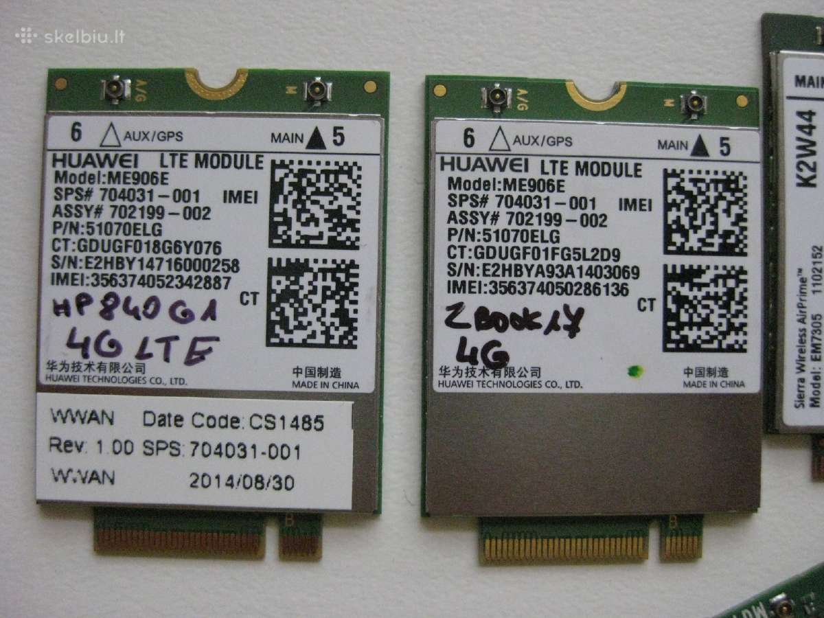 Vidinis notebook modemas Lte 4G 3g - nuotraukos Nr. 2