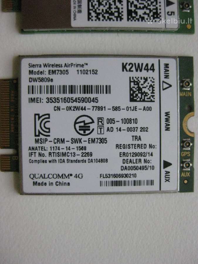 Vidinis notebook modemas Lte 4G 3g - nuotraukos Nr. 3