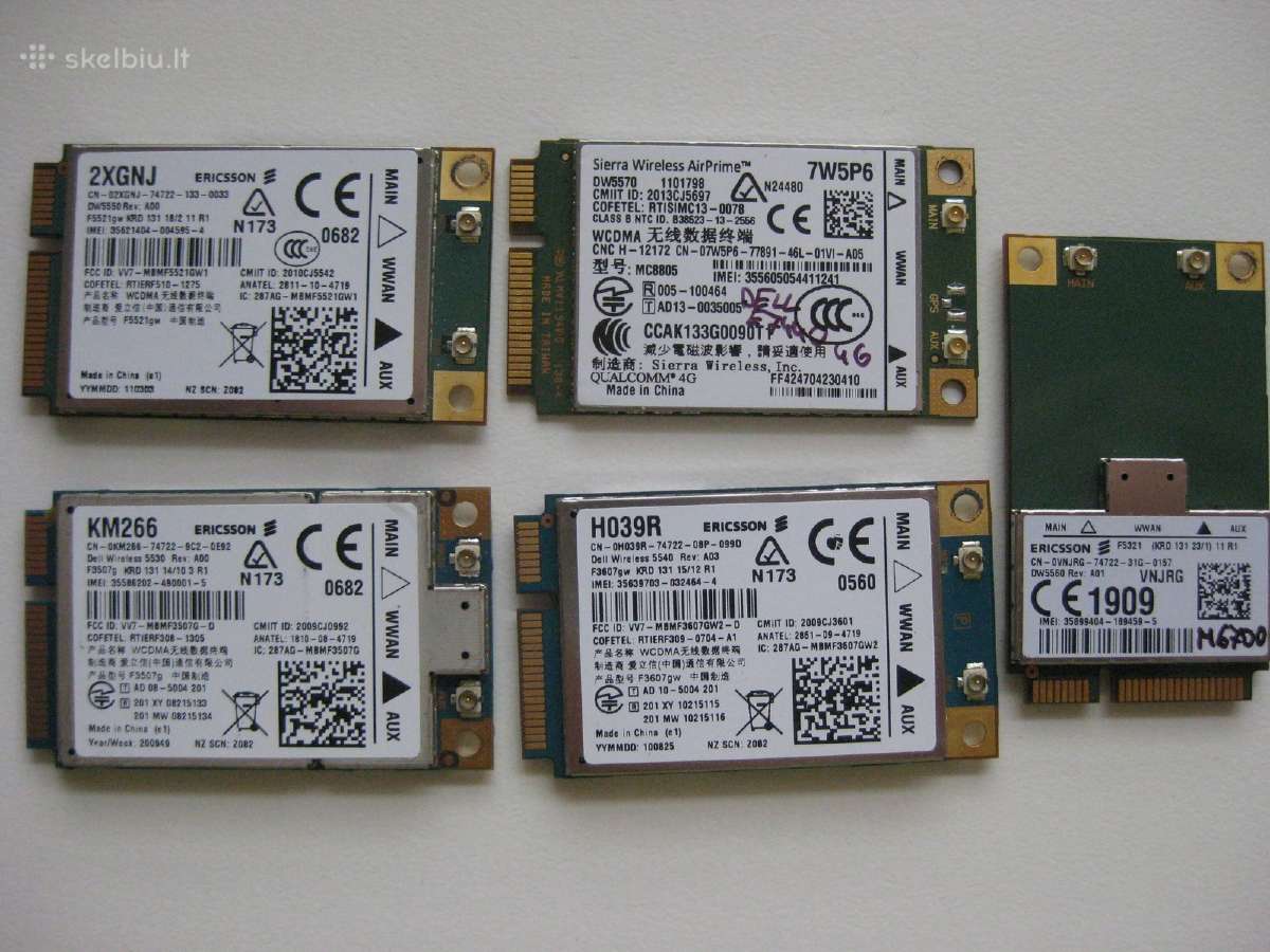 Vidinis notebook modemas Lte 4G 3g - nuotraukos Nr. 5