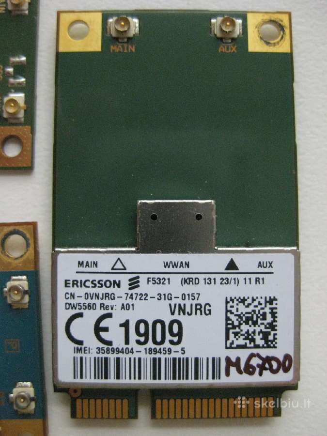 Vidinis notebook modemas Lte 4G 3g - nuotraukos Nr. 8