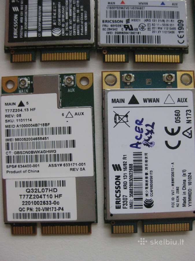 Vidinis notebook modemas Lte 4G 3g - nuotraukos Nr. 11