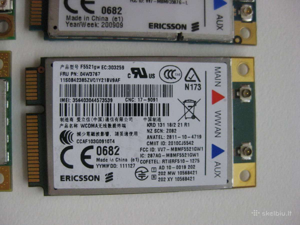 Vidinis notebook modemas Lte 4G 3g - nuotraukos Nr. 14