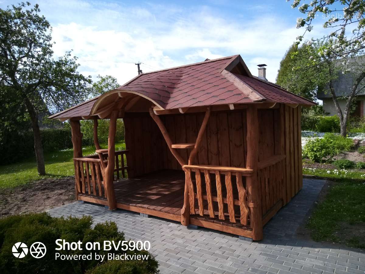 Pavėsinės, šulinio apdaila,vaikų žaidimų aikštelės - nuotraukos Nr. 24