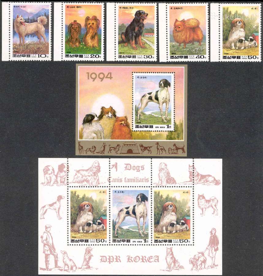 Šiaurės Korėja 1994. Šunys.