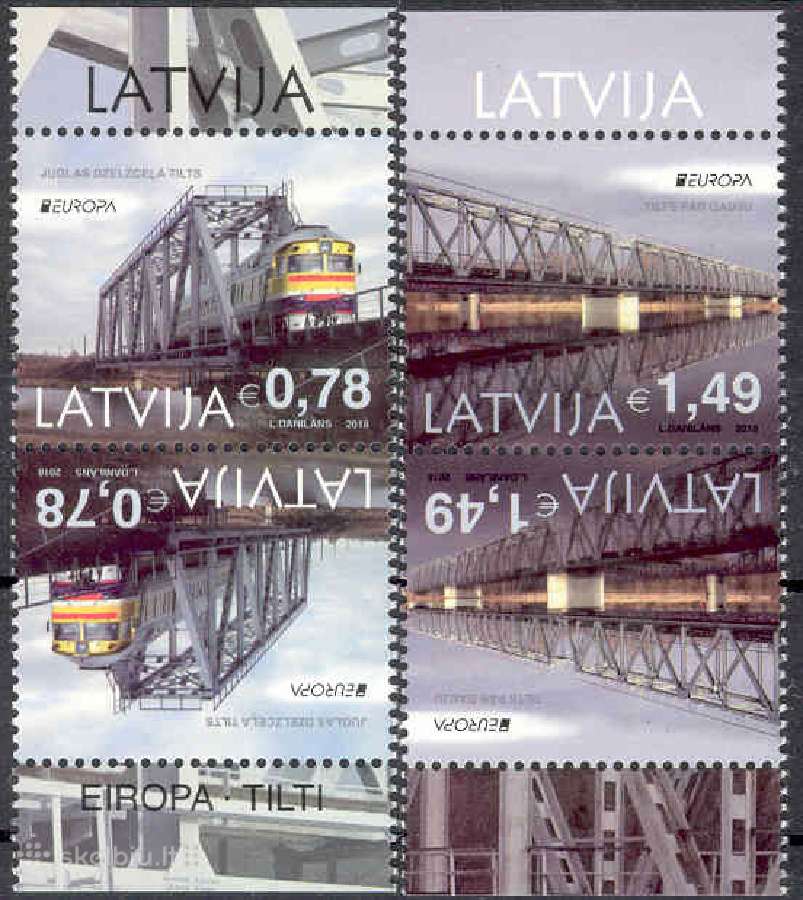Latvija 2018. Europa Cept-tiltai.