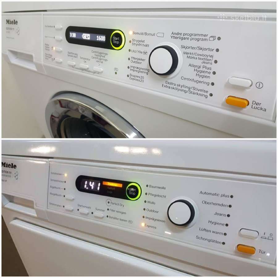 Miele Edition111 komplektas 8kg A++ - nuotraukos Nr. 2