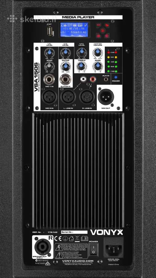 1000w garso sistema Vonyx Vsa150s Active Stereo Sp - nuotraukos Nr. 7