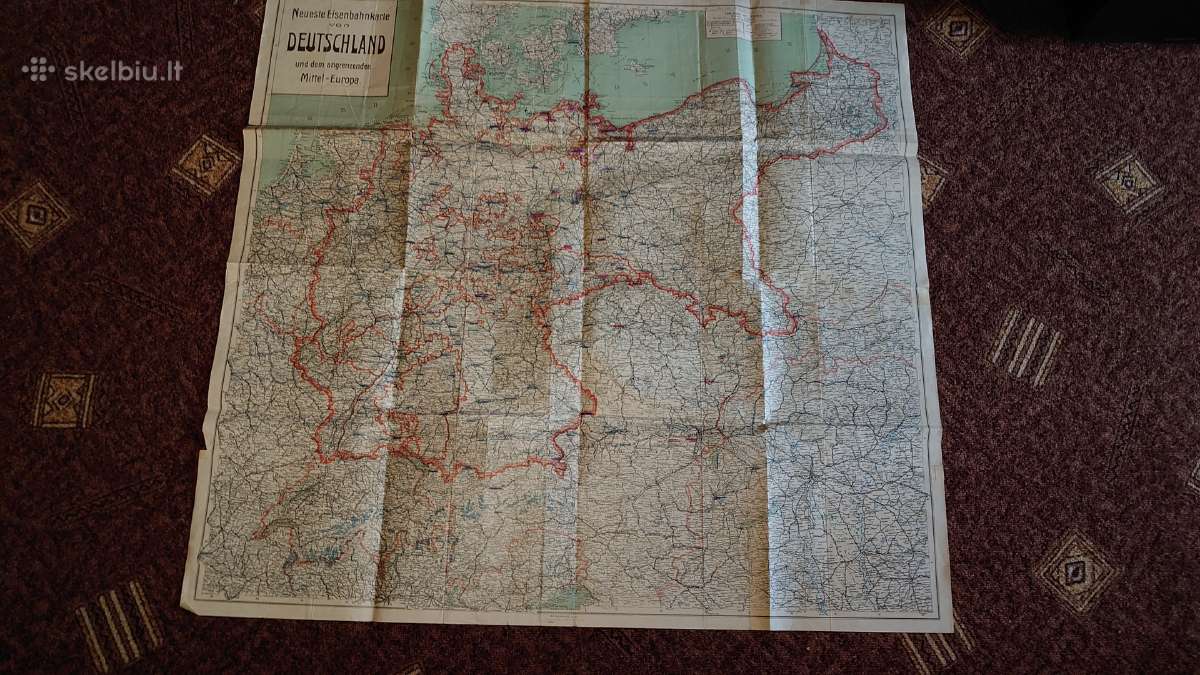 Vokietijos ir Europos geležinkelių žemėlapis - nuotraukos Nr. 6