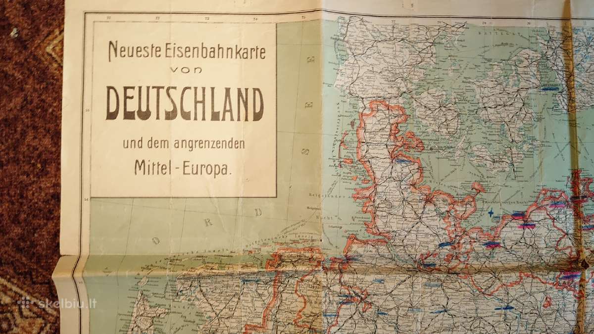 Vokietijos ir Europos geležinkelių žemėlapis - nuotraukos Nr. 11
