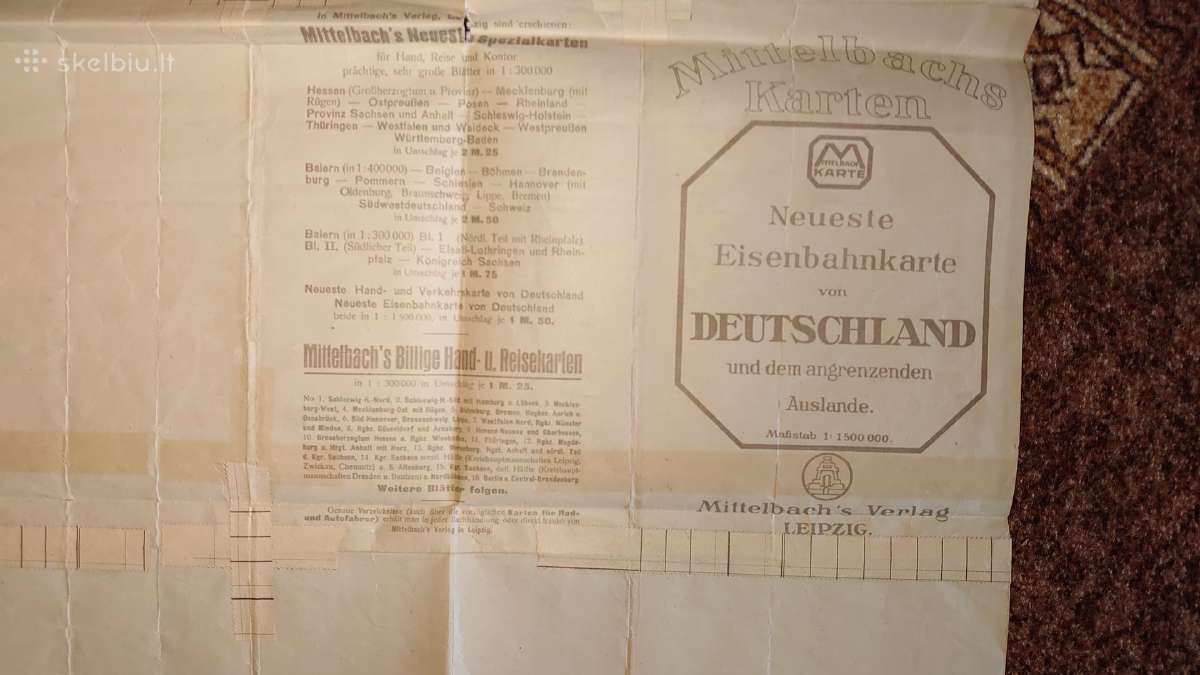 Vokietijos ir Europos geležinkelių žemėlapis - nuotraukos Nr. 13