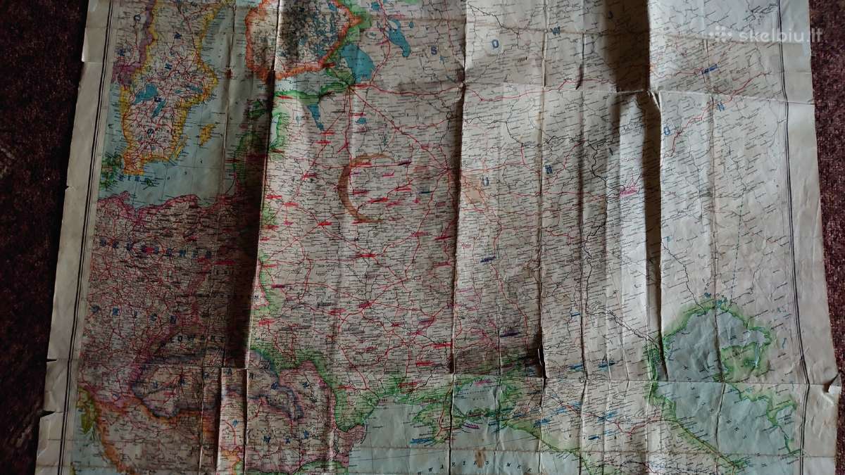 Orig. Rytų Europos žemėlapis - nuotraukos Nr. 4