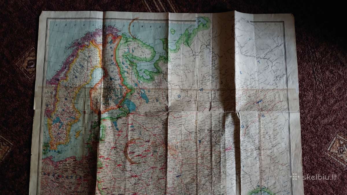 Orig. Rytų Europos žemėlapis - nuotraukos Nr. 6