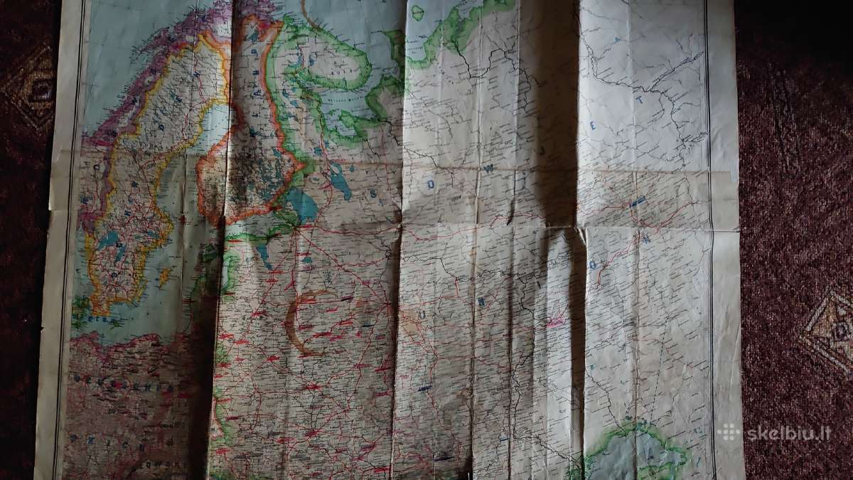 Orig. Rytų Europos žemėlapis - nuotraukos Nr. 7