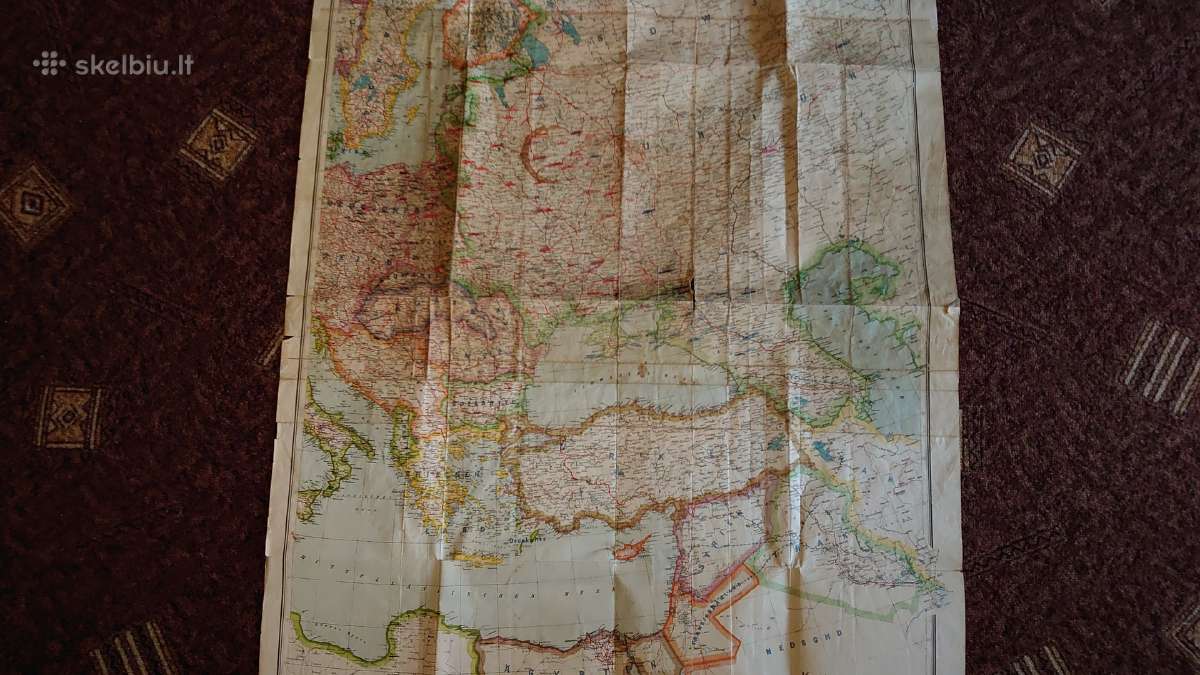Orig. Rytų Europos žemėlapis - nuotraukos Nr. 11