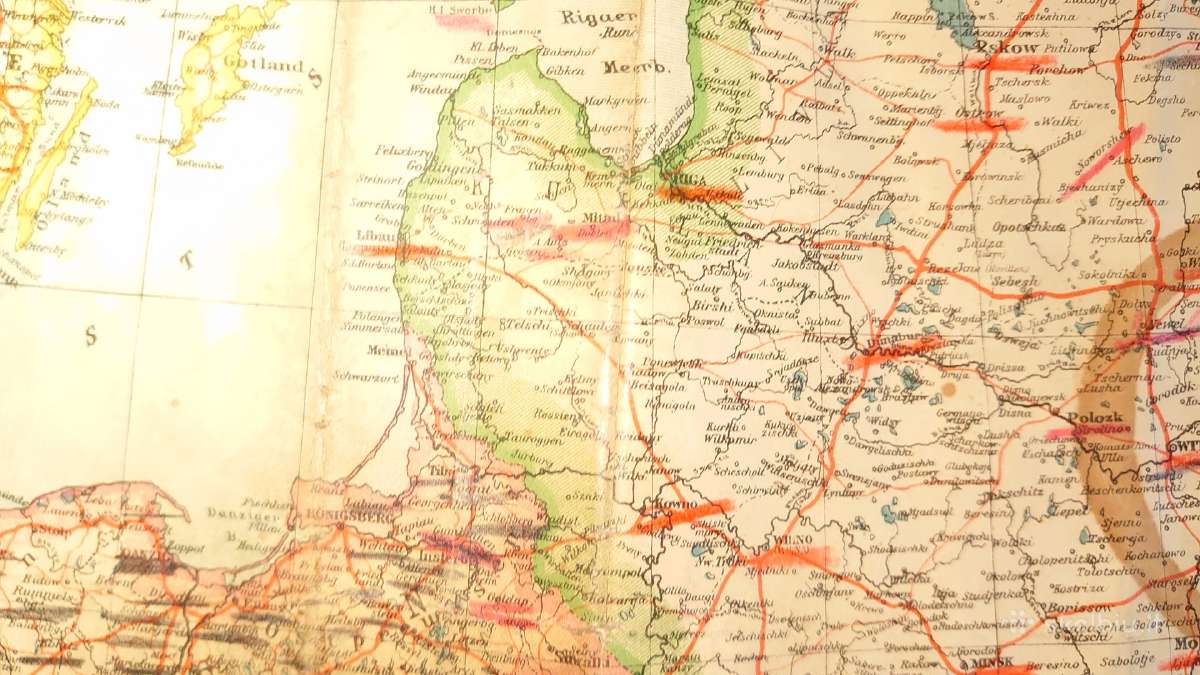 Orig. Rytų Europos žemėlapis - nuotraukos Nr. 13