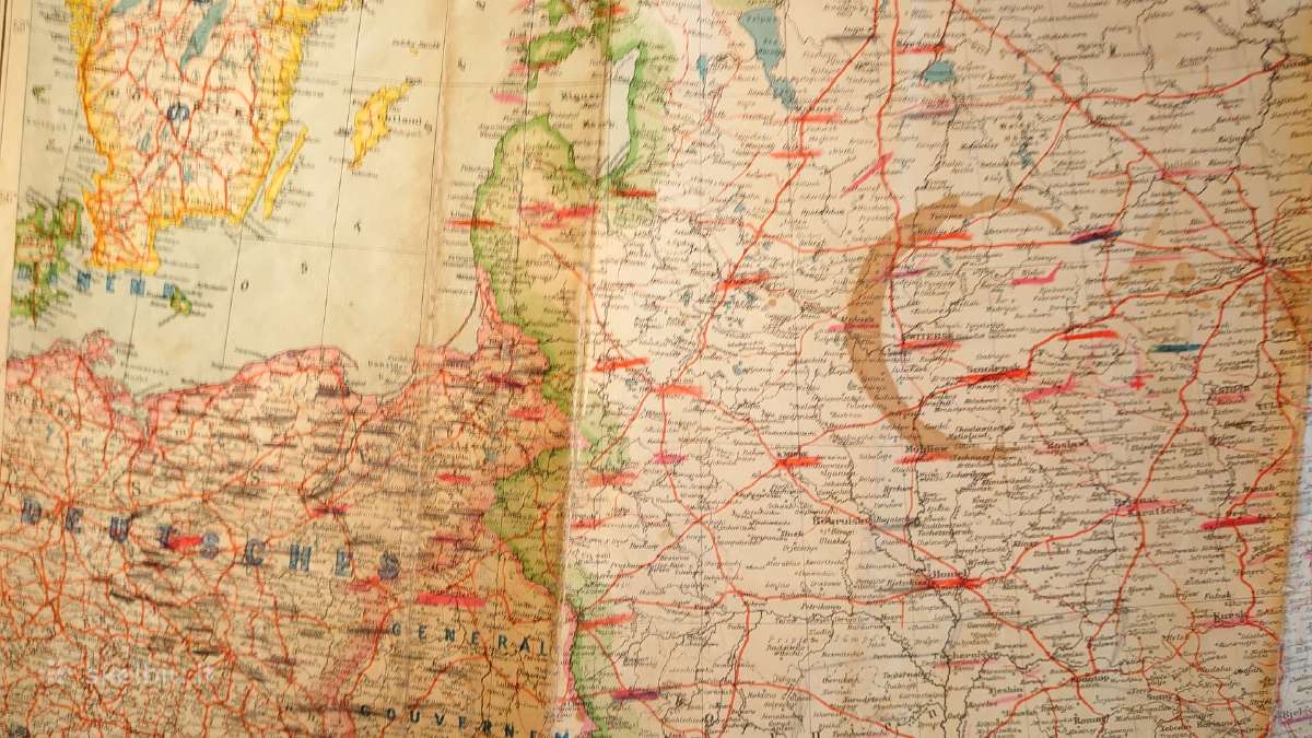 Orig. Rytų Europos žemėlapis - nuotraukos Nr. 14