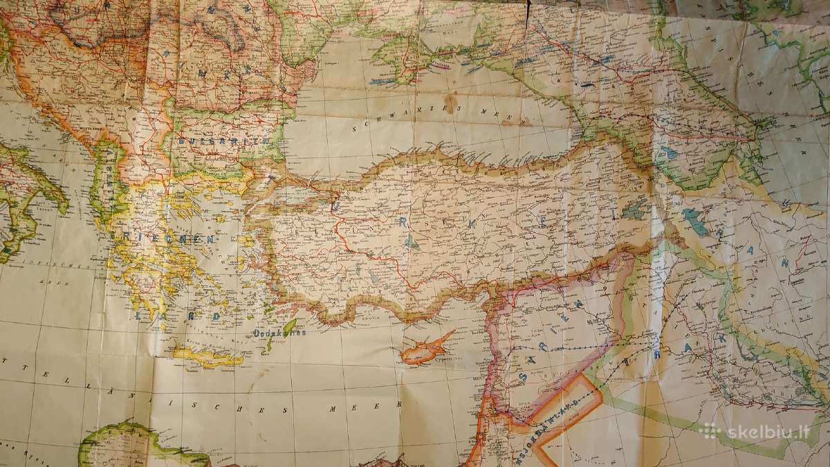 Orig. Rytų Europos žemėlapis - nuotraukos Nr. 17