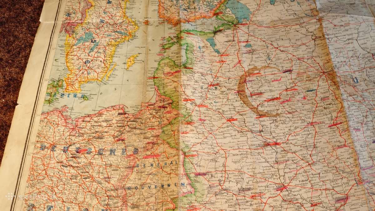 Orig. Rytų Europos žemėlapis - nuotraukos Nr. 19