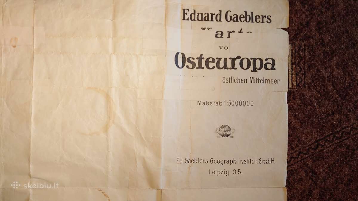 Orig. Rytų Europos žemėlapis - nuotraukos Nr. 21