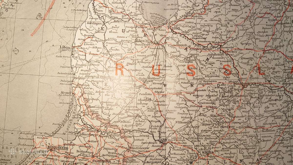 Rytų Europos karo žemėlapis 1914/1915 - nuotraukos Nr. 5