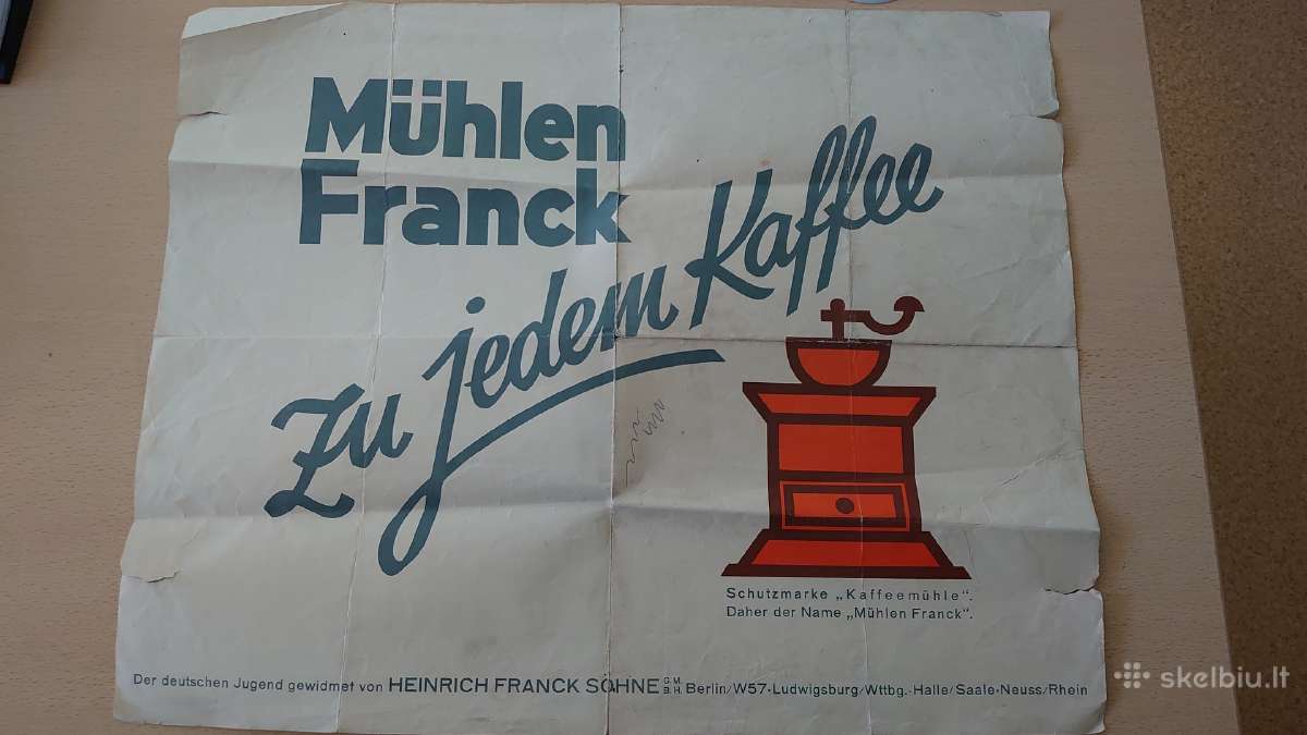 Originalus Vokietijos reklaminis žemėlapis - nuotraukos Nr. 7