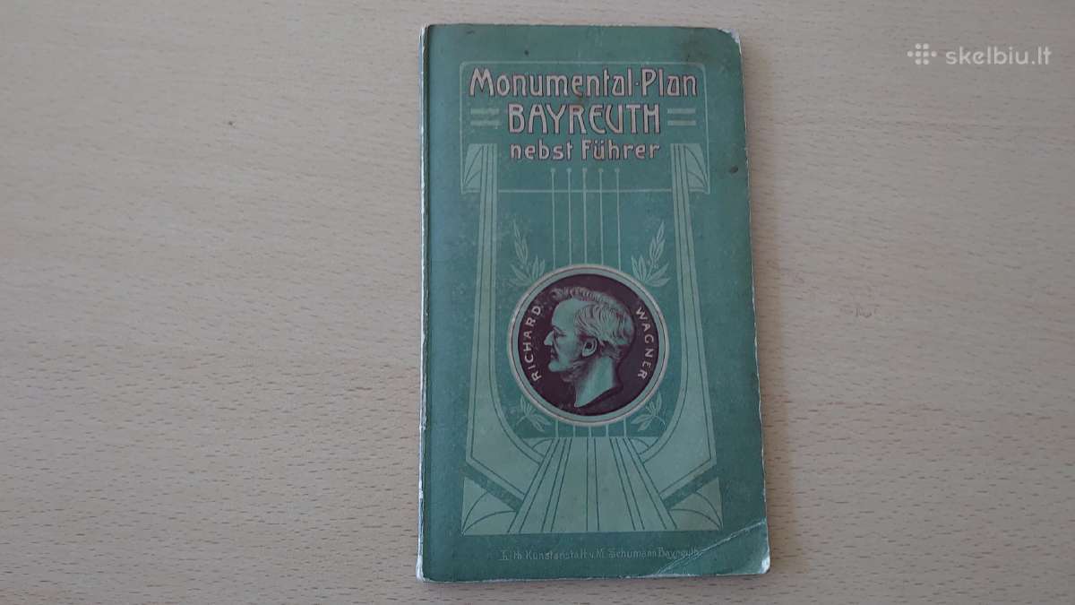 Originalus Bayreuth planas ir gidas Richard Wagner