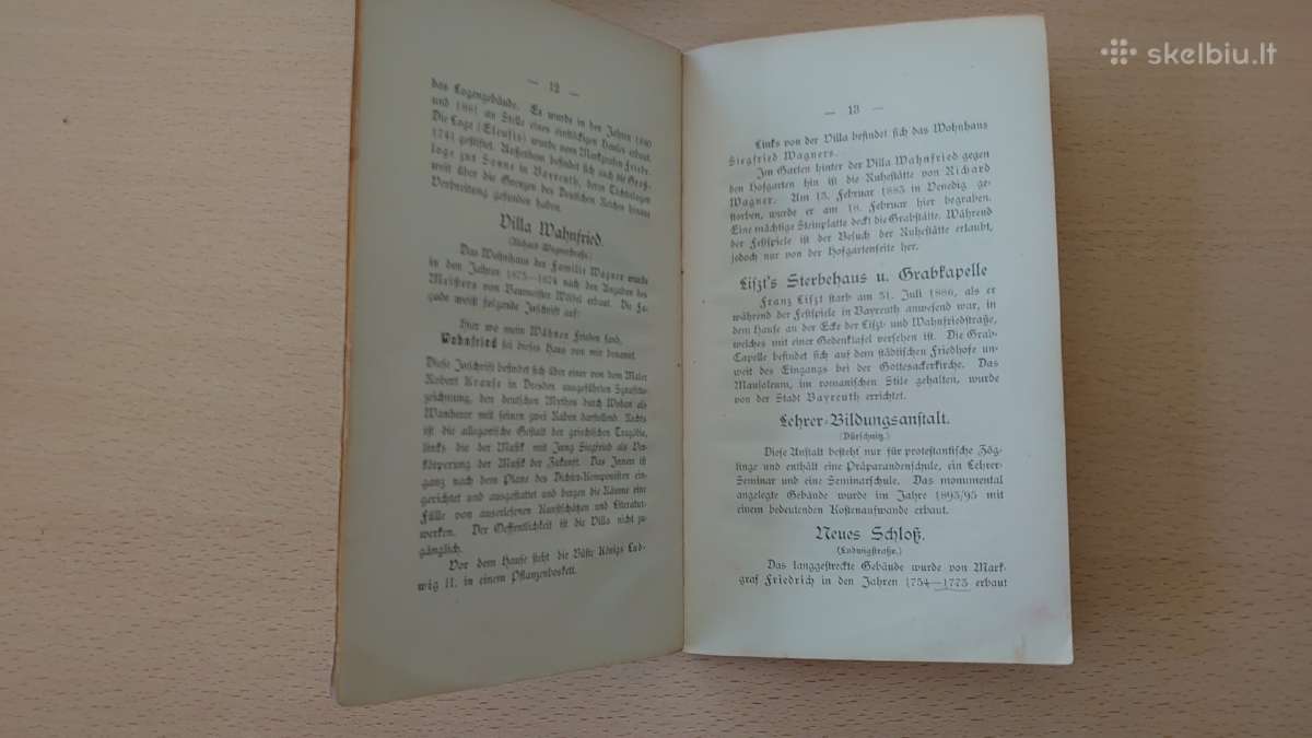 Originalus Bayreuth planas ir gidas Richard Wagner - nuotraukos Nr. 3
