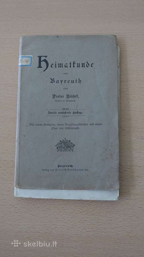 Knygutė pastatai Vokietijos miesto Bayreuth