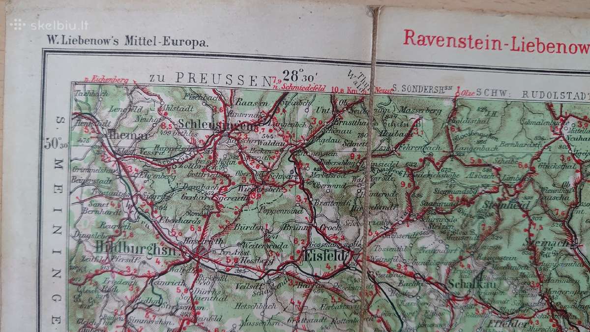 Originalus Vidurio Europos auto žemėlapis - nuotraukos Nr. 8