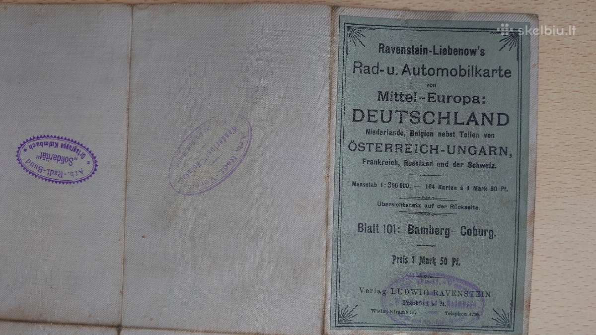 Originalus Vidurio Europos auto žemėlapis - nuotraukos Nr. 11