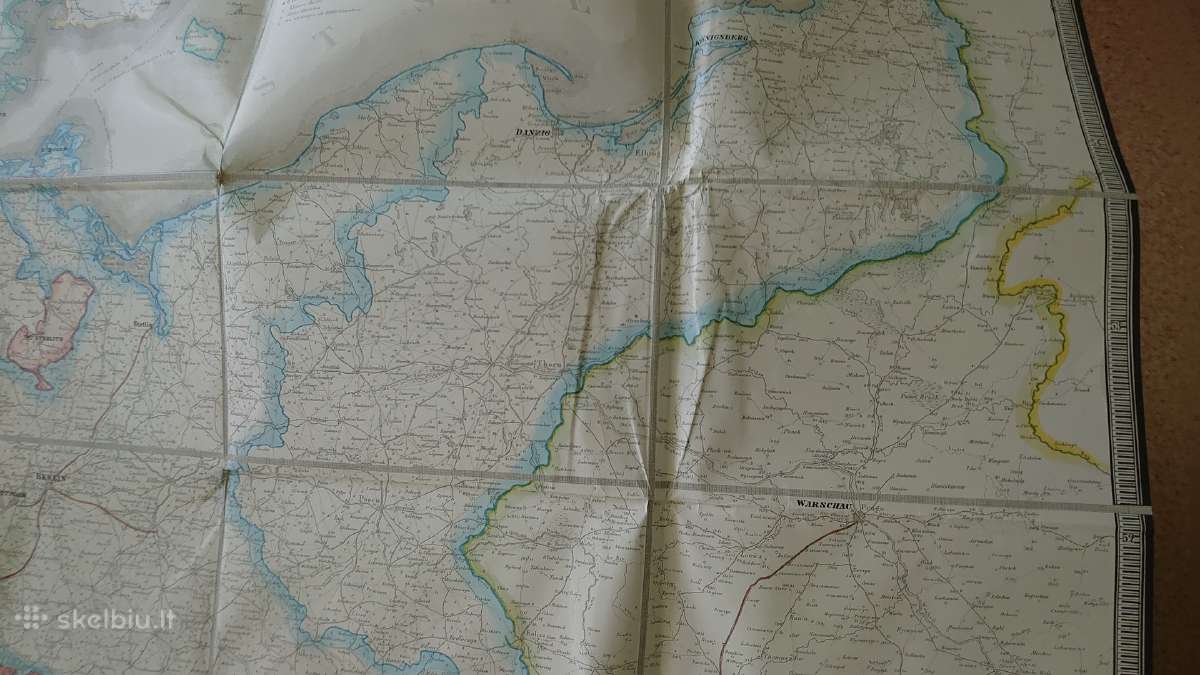 Vokietijos paštų ir kelių žemėlapis 1841 m. - nuotraukos Nr. 10