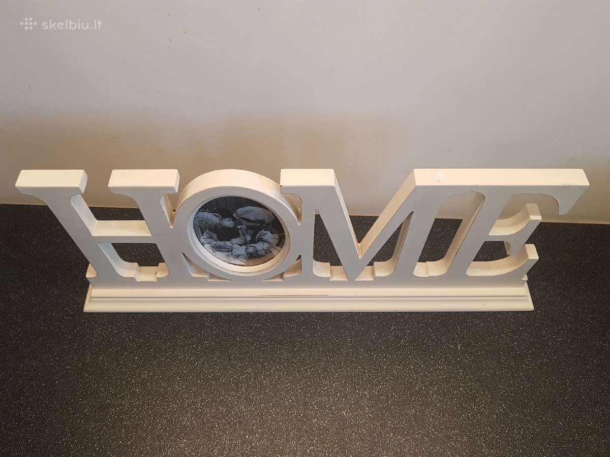 Medinis užrašas Home 25 Eur - nuotraukos Nr. 2