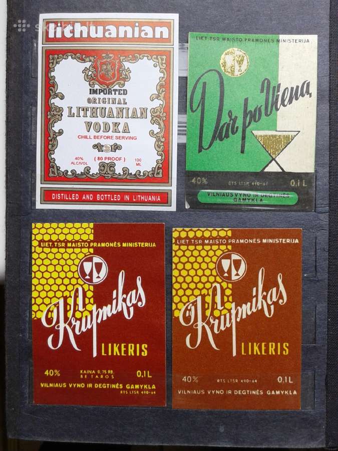 Senos alkoholio etiketės mini - nuotraukos Nr. 6