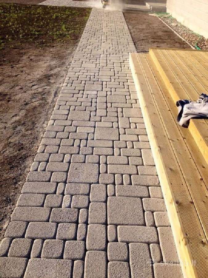 Trinkelių klojimas nuo pagrindų iki pilno kiemo - nuotraukos Nr. 26