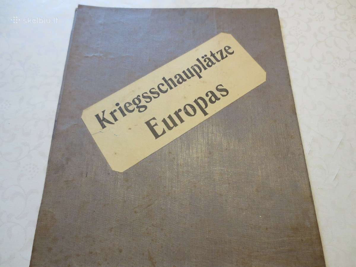 Originalus Europos karo veiksmų žemėlapis - nuotraukos Nr. 2