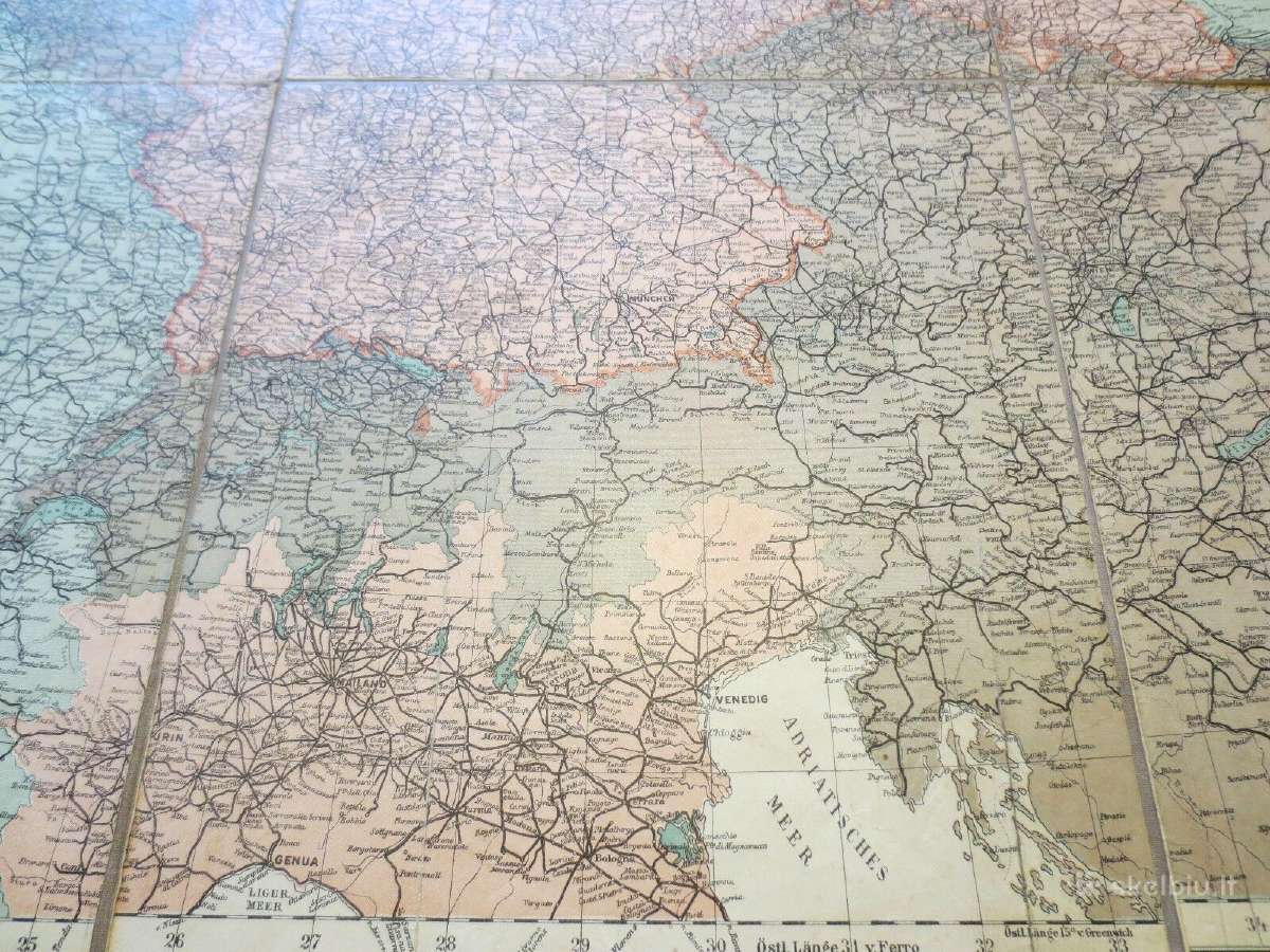 Originalus Europos karo veiksmų žemėlapis - nuotraukos Nr. 7