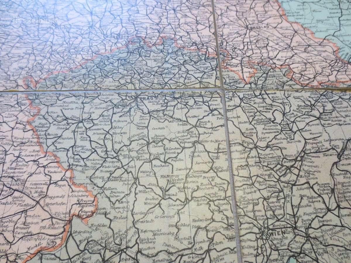 Originalus Europos karo veiksmų žemėlapis - nuotraukos Nr. 9